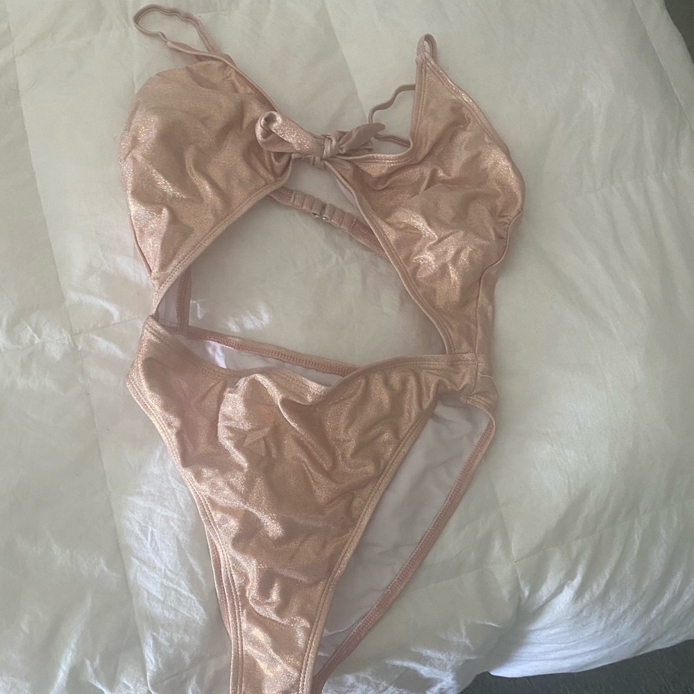 Pink swimsuit